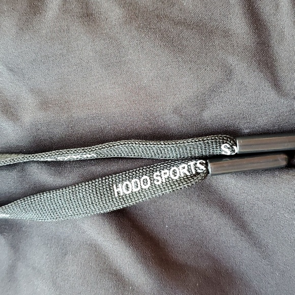 HODO  XL MENS SWIM SHORTS  BLACK TIE FRONT, ELASTIC WAIST - Picture 3 of 9